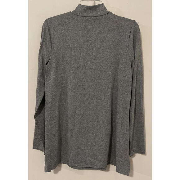 New Directions Womens Medium Gray Tunic-Style Long Sleeved Shirt NWT! A2735 - Picture 4 of 5